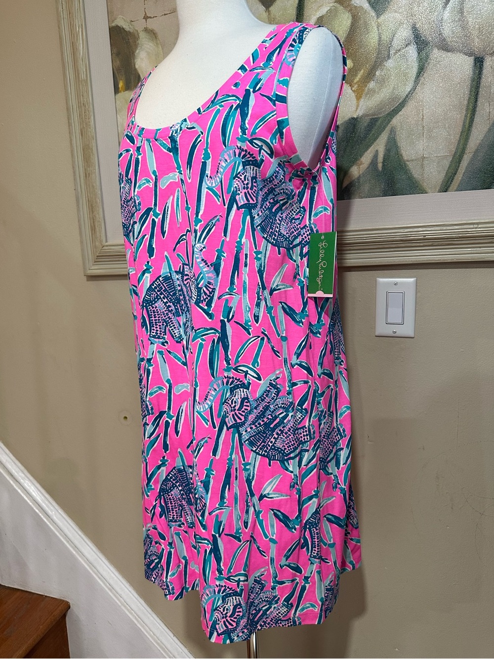 NWT Lilly Pulitzer Raylee Dress Mandavilla Pink Extra Lucky Size Medium - Picture 4 of 10